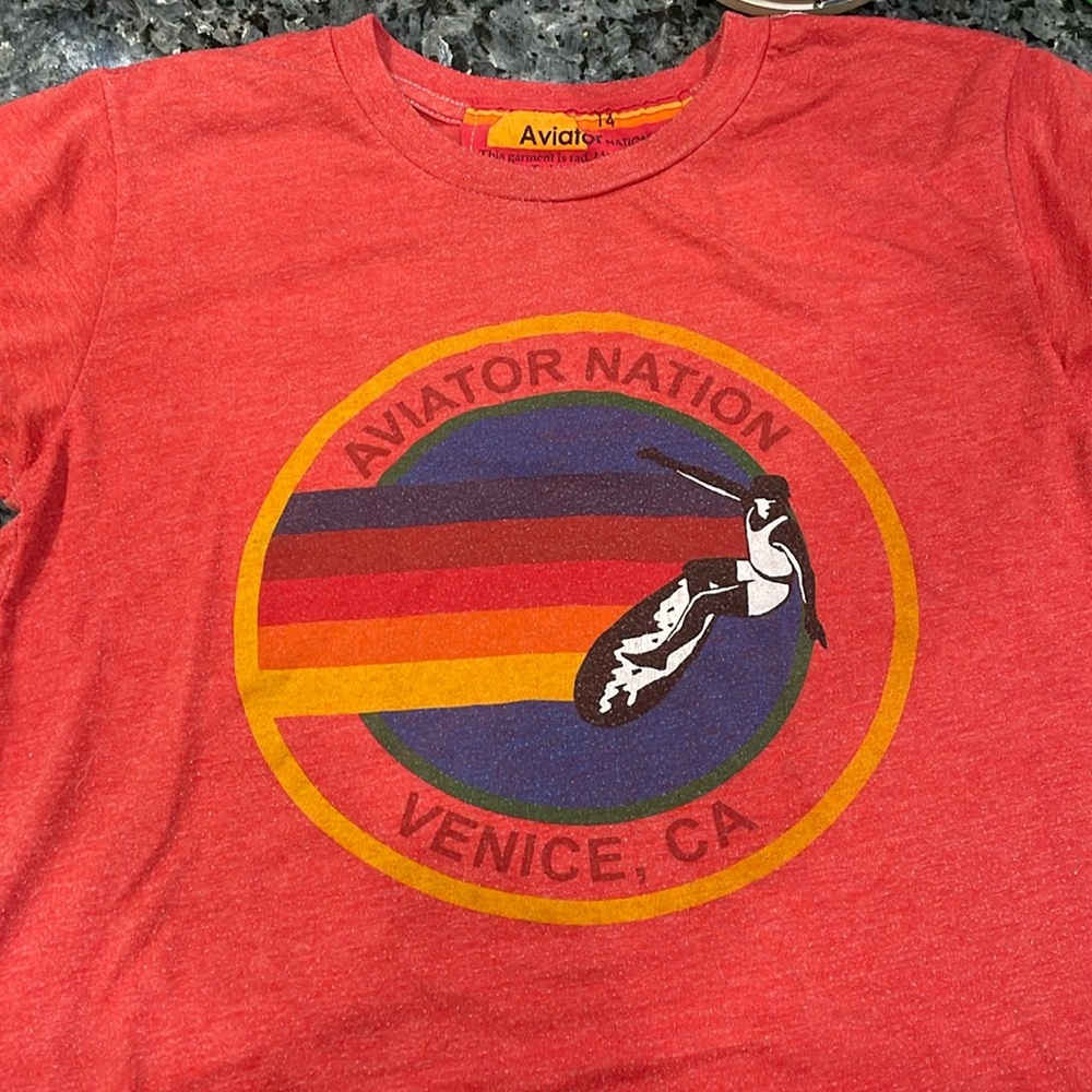 Gently worn, Aviator Nation t-shirt. Great condition